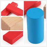 Maple Wood Kids Building Blocks by Hape | Stacking Wooden Block Educational Toy Set for Toddlers, 50 Brightly Colored Pieces in Assorted Shapes and Hape