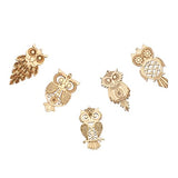 75 Pcs owl Wood Chips Wooden Cutouts Wood Cutouts to Paint Plywood Wooden Owl Wood Slices for Crafts Wood Coasters Unfinished Wood Crafts Kids Crafts FAVOMOTO