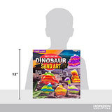 Made By Me Create Your Own Dinosaur Sand Art by Horizon Group USA, Includes 6 Dino-Themed Bottles with Caps, 8 Sand Colors, Glitter, Funnel & More, Made By Me