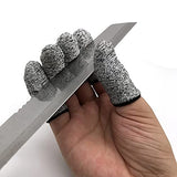 QISLOA 12 PCS Cut Resistant Finger Cots Protector Finger Sleeve Protectors Reusable Finger Covers Finger Protection Cots for Kitchen, Work, QISLOA