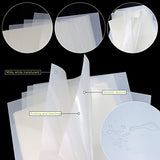 FSWCCK 25pcs 10mil 12 x 12 Inch Milky Translucent Blank Stencil Material Mylar Template Sheets, PET Blank Stencils Sheets for Cricut, Laser Cutting, FSWCCK
