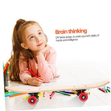 Happyyami 1pc Hand Drawn Skateboard Wood Skateboard Painting Skateboard Whale Cutout Unfinished Skateboard Deck Kids Toy DIY Skate Deck Children's Happyyami