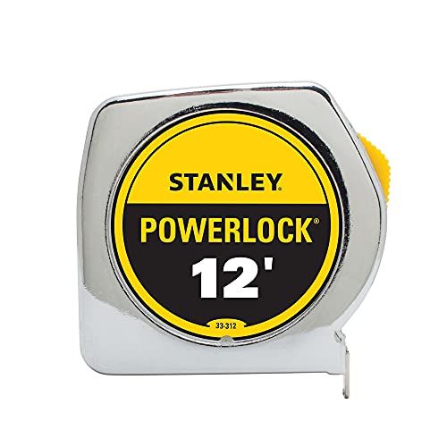 STANLEY PowerLock Tape Measure, 12-Foot (33-312) STANLEY