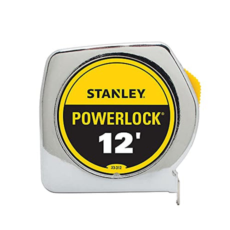 STANLEY PowerLock Tape Measure, 12-Foot (33-312) STANLEY