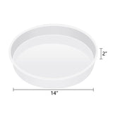 Fuerlun Large Resin Molds, 14 Inch Round Silicone Molds for Table, Round Stool, Epoxy Resin Casting Molds for Big Tray, Clock Fuerlun