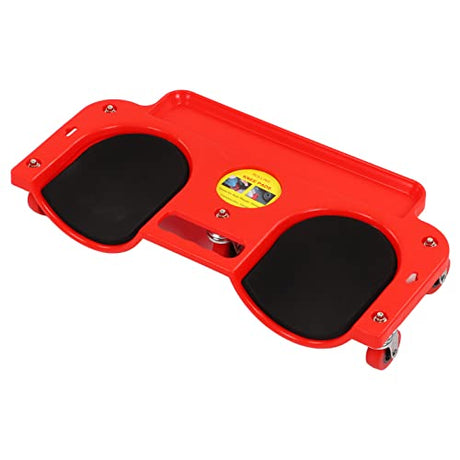 Rolling Knee Creeper/Pads Rolling Knee Dolly Sliding Knee Pads Protector With 5 Swivel Castors Repair Tool Tray for Mechanic Carpenter Flooring Acouto