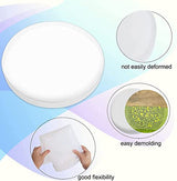 24 Inch Resin Table Molds, Large Thickened Round Silicone Resin Tray Molds, Epoxy Resin Topdesk Molds for Charcuterie Board, River Table, DIY Art Wadoy
