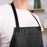 NEU SAFETY 2pc Bib Apron Set, Waterproof and Durable, Large Size 43.3x28.7 Inches, Black PVC Vinyl Coated, Ideal for Dog Grooming, Dishwashing, NEU SAFETY