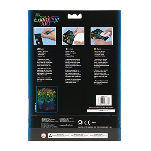 Royal and Langnickel Rainbow Engraving Art, Peacock Royal & Langnickel