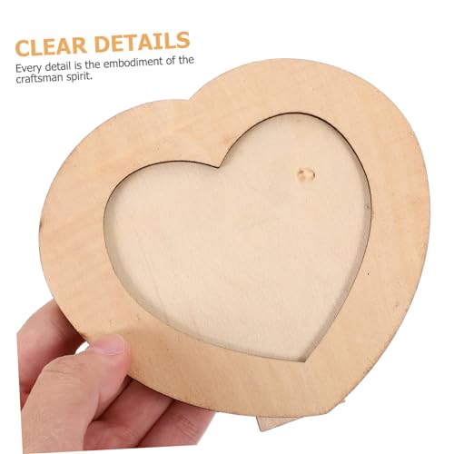 BESPORTBLE 2pcs Blank Wooden Picture Frame Wooden Photo Frame Wood Photo Frame Unfinished Picture Frame Wooden DIY Photo Frame DIY Picture Frame BESPORTBLE
