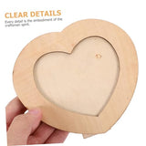 BESPORTBLE 2pcs Blank Wooden Picture Frame Wooden Photo Frame Wood Photo Frame Unfinished Picture Frame Wooden DIY Photo Frame DIY Picture Frame BESPORTBLE