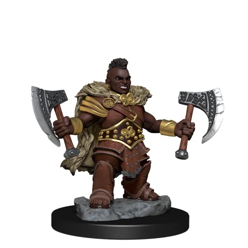 D&D Frameworks: Dwarf Barbarian Female - Unpainted and Unassembled - WoodArtSupply