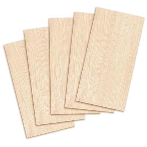 Maple Wood Sheets 4x8" inch, 1/8" Thick Canadian Hard Lumber, for Sign Veneer pellets by Craftiff (8x4x1/8") - WoodArtSupply