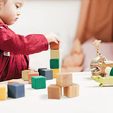 FUNSUEI 50 PCS 2 Inch Wooden Cubes, Unfinished Wood Blocks, Wood Blocks for Crafts, Carving, DIY Projects FUNSUEI