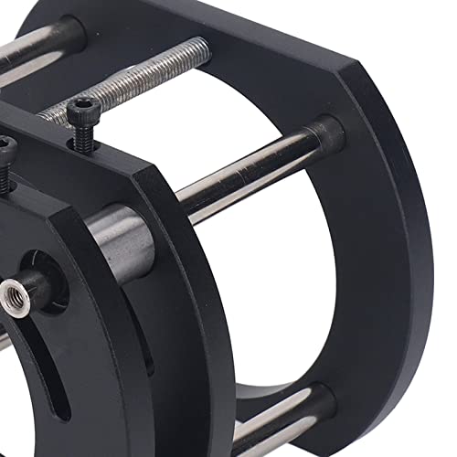 Router Lift Base, Aluminum Alloy Stainless Steel 4 Jaw Clamping, Strong Grip Firm Clamping Router Table Lifting System Base, 54mm Lifting Sturdy Rust Yunseity