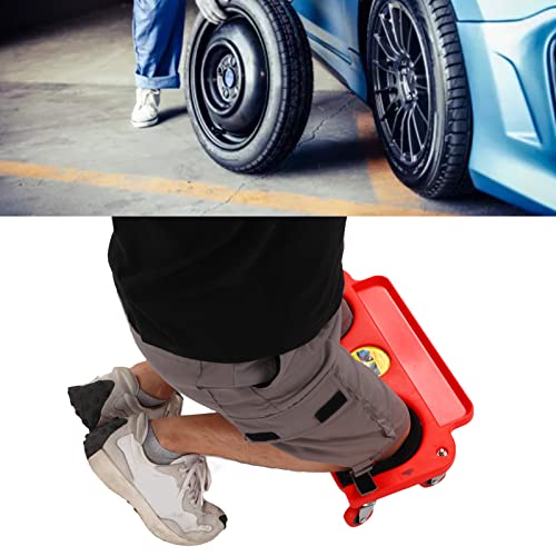 Rolling Knee Creeper/Pads Rolling Knee Dolly Sliding Knee Pads Protector With 5 Swivel Castors Repair Tool Tray for Mechanic Carpenter Flooring Acouto