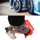 Rolling Knee Creeper/Pads Rolling Knee Dolly Sliding Knee Pads Protector With 5 Swivel Castors Repair Tool Tray for Mechanic Carpenter Flooring Acouto