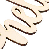 Vosarea Hello Wooden Letter,Hello Wood Hanging Sign,DIY Block Word Sign Wall Christmas Wreath Decor Wooden Door Art (13.7x5.3in) VOSAREA