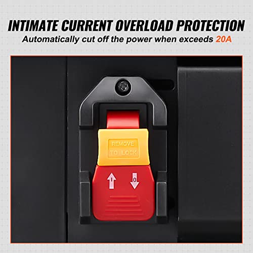 VEVOR Thickness Planer, Two-Blade, 13" Width Worktable Benchtop Planer, 15-Amp 1800W Powerful Motor, 12" Extended Infeeding Table, Low Noise for both VEVOR