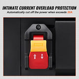 VEVOR Thickness Planer, Two-Blade, 13" Width Worktable Benchtop Planer, 15-Amp 1800W Powerful Motor, 12" Extended Infeeding Table, Low Noise for both VEVOR