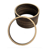 ALL SIZES BULK (12pc to 100pc) Unfinished Wood Laser Cutout Thin Hoop Hoops Dangle Earring Jewelry Blanks Shape Crafts Made in Texas Texan Wood Crafts