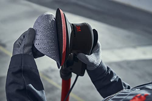 3M Random Orbital Sander, Xtract Pneumatic 88942, 5 in, with Central Vacuum Attachment, 3/16 in Orbit, Ergonomic and Lightweight ROS, .28 HP (209W) Xtract