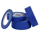 STIKK Painters Tape - 3pk Blue Painter Tape - 1/4 inch x 60 Yards - Paint Tape for Painting, Edges, Trim, Ceilings - Masking Tape for DIY Paint STIKK