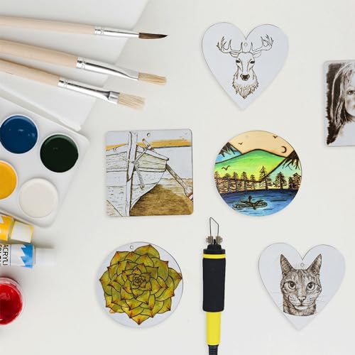 Wood Burning Kit or Wood Burning Tool - Professional Grade High Adjustable Temperature (1500 F) with Two Wood Burning Pen Pyrography Wood Burning Kit ZOOM PRECISION