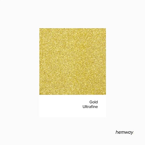 Hemway Gold Glitter Ultrafine 130g/4.6oz Powder Metallic Resin Craft Flake Shaker for Epoxy Tumblers, Hair Face Body Eye Nail Art Festival, DIY Party - WoodArtSupply