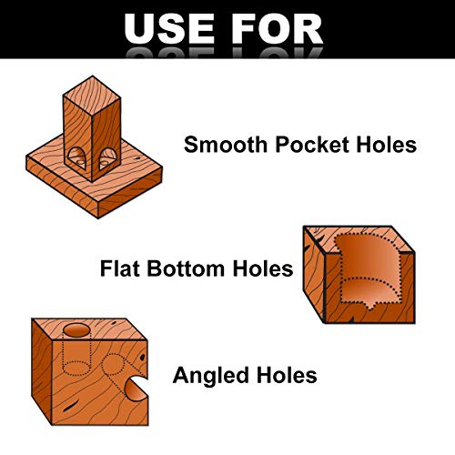 COMOWARE Forstner Bit Set - 16 Pcs Forstner Drill Bits Set for Wood, Auger Opener Round Shank Drilling Cutting Tool for Woodworking COMOWARE
