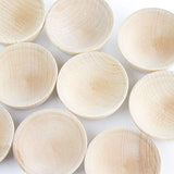 Chica and Jo Set of 50 Small Unfinished Wooden Bowls - Pinch Bowls, Condiment Cups, Salt Cellars (50) Chica and Jo