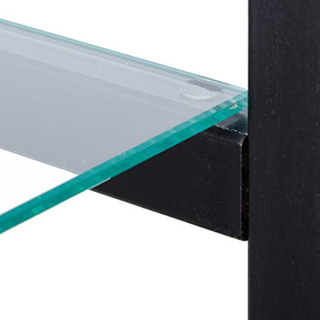 Coaster Home Furnishings 4-Shelf Glass Curio Cabinet Black and Clear Coaster Home Furnishings
