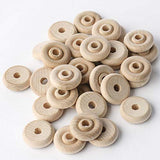 Unfinished Wood Wheels by Factory Direct Craft - Pack of 84 Mini Wooden Wheels for Crafts Toys Cars Trucks or Trains (Size: 1 inch Diameter) Factory Direct Craft