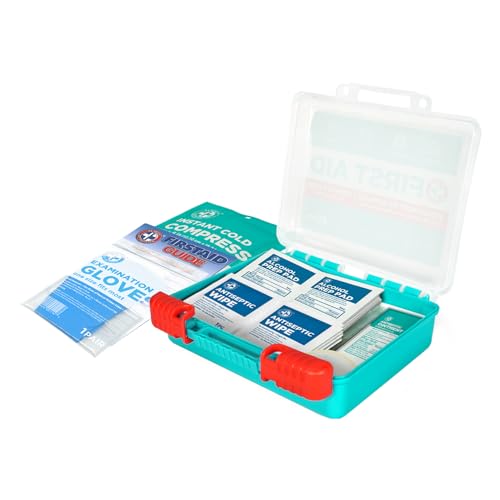 Be Smart Get Prepared 85 Piece First Aid Kit: Clean, Treat, Protect Minor Cuts, Scrapes. Home, Office, Car, School, Business, Travel, Emergency, Be Smart Get Prepared