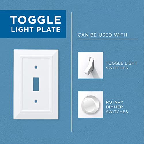 Franklin Brass Diamond Plate Wall Plate, Polished Chrome Single Casual Switch Cover, 1-Pack, 135858 Franklin Brass