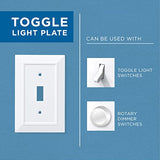 Franklin Brass Diamond Plate Wall Plate, Polished Chrome Single Casual Switch Cover, 1-Pack, 135858 Franklin Brass