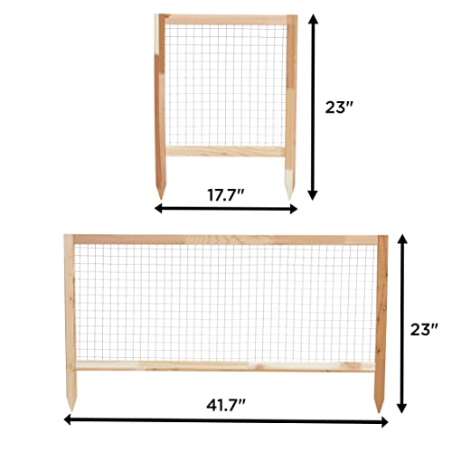 Jumbl Raised Canadian Cedar Garden Bed | Elevated Wood Planter for Growing Fresh Herbs, Vegetables, Flowers, Succulents & Other Plants at Home | Jumbl