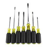 Klein Tools 85076 Screwdriver Set, Slotted and Phillips Screwdrivers with Non-Slip Cushion-Grip Handles and Tip-Ident, 7-Piece Klein Tools