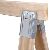 Century Drill & Tool 72998 2x4 Saw Horse Brackets, Set of 8, Galvanized, Compact Storage Century Drill & Tool