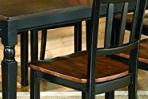 Signature Design by Ashley Owingsville Rustic Farmhouse Dining Room Table, Black & Brown - WoodArtSupply