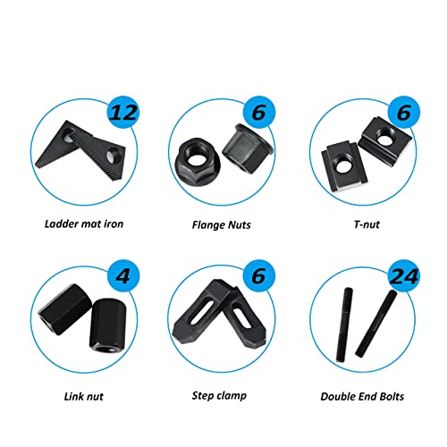 HFS (R) Hold Down Clamp Clamping Set Kit Bridgeport Mill (5/8"Slot 1/2" Stud) HFS