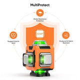 Laser Level, Elikliv 4D Laser Level 360 Self Leveling, 200Ft Green Laser Level Lines Tool, 4x360° Cross Line Laser for Construction and Picture Elikliv