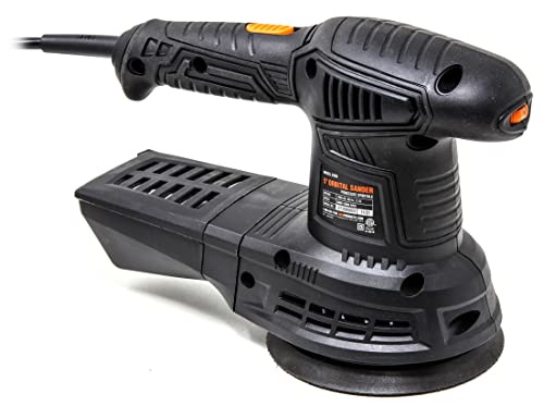 WEN 6305 3.7-Amp 5-Inch Variable Speed Random Orbit Rotary Sander, Black WEN