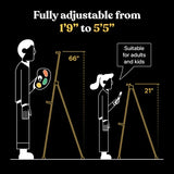 Portable Artist Easel Stand for Painting - Adjustable Height Painting Easel with Bag - Tabletop Art Easel for Painting Canvas Stand, Poster Stand & T-SIGN