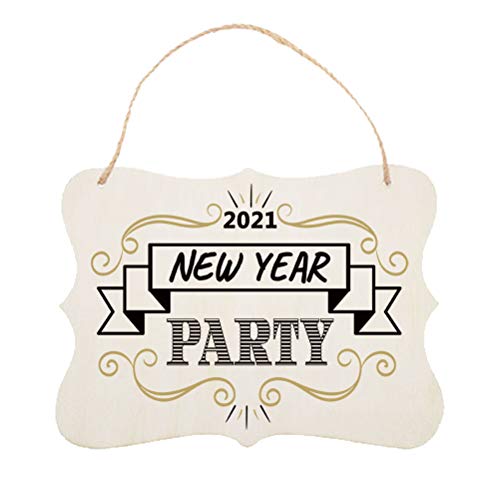 JANOU 3pcs Unfinished Wood Sign Blank Hanging Wooden Plaque DIY Craft Project Wood Sign with Rope Door Wall Art Decorative, Style 1, 9x6.5'' JANOU