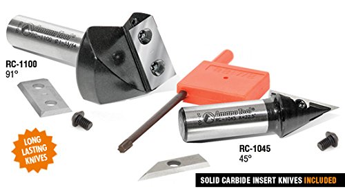 Amana Tool RC-1142-M CNC Insert V-Groove 90 Deg x 20mm CH x 6mm Inch SHK Router Bit Amana Tool