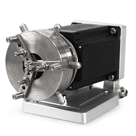 ComMarker 83mm Chuck Rotary Axis for Laser Marking Machine, Fiber Laser Engraver Attachment, Rotary Axis Perfect for Jewelry, Rings, Bracelets ComMarker