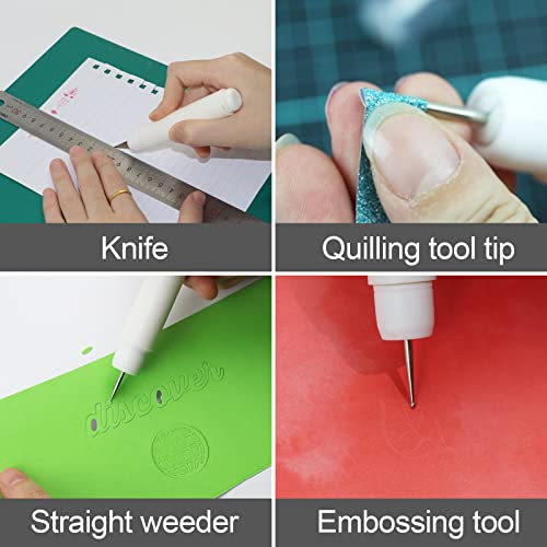 Enjoy Myself Pen-Shape Vinyl Weeding Tool Kit with Storage Box, Basic Weed Removal Tools Set for Cricut/Silhouette/Sizzix/Siser HTV/Oracal - WoodArtSupply