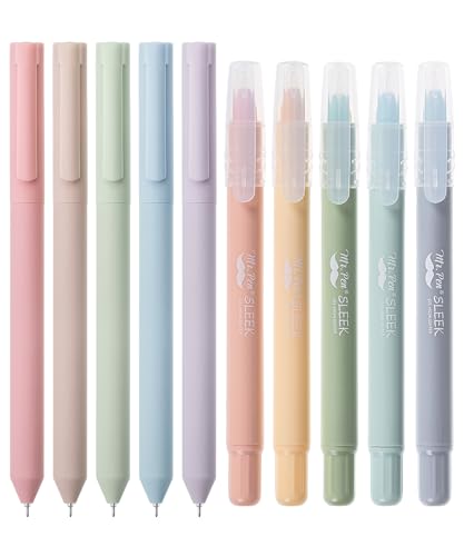 Mr. Pen- Bible Highlighters and Pens No Bleed, 10 Pack, Gel Highlighters, Bible Pens No Bleed Through, Bible Highlighters No Bleed, Bible Journaling