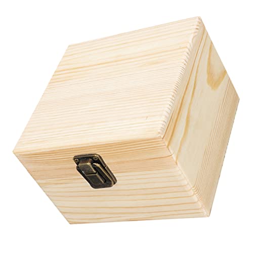 FUNOMOCYA Box Jewelry Organizer Tray Decorative Case Ornament Container Wood Desktop Organizer Tea Bag Container Unfinished Unpainted Chest Treasure FUNOMOCYA